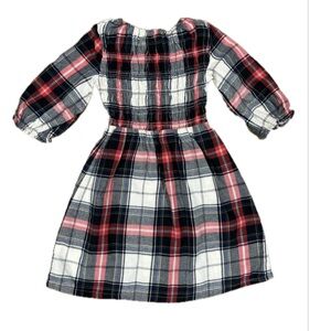 Old Navy Kids holiday Plaid Dress in Red, Black, and White M(8)
